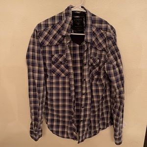 Guess snap button down.